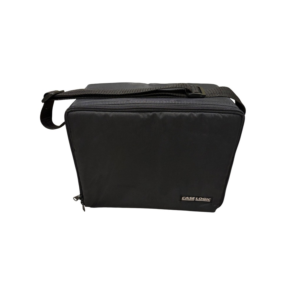 Case Logic Black Nylon 30 Capacity Cassette Tape Storage Carrying Case Bag
